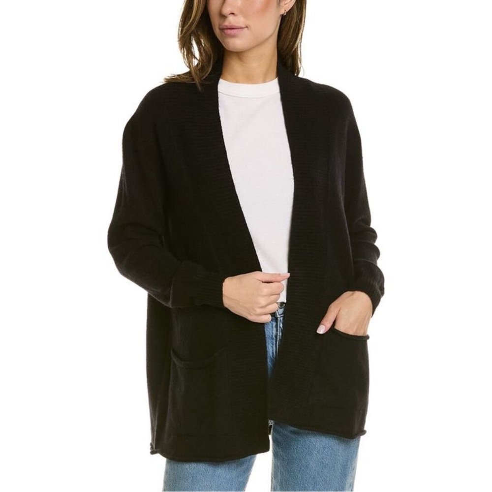 Apparis Black Open Cardigan